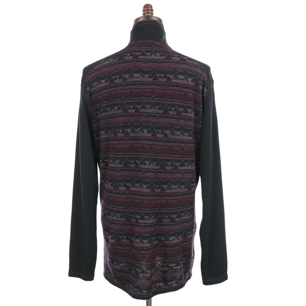 Smartwool Merino 250 Baselayer 1/4 Zip Shirt Sweater Men's XL Black/Red - Picture 8 of 11